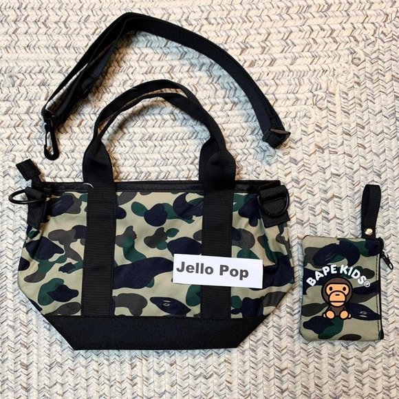 Bundle of A bathing ape bape camo mini tote crossbody + baby milo pouch - Picture 3 of 4